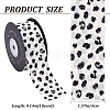 Leopard Print Polyester Ribbon OCOR-WH0047-43B-2
