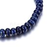 Natural Dyed Lapis Lazuli Beaded Stretch Bracelets BJEW-H584-02-3