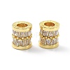 Brass Rhinestone European Beads KK-P232-17G-2