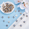 80Pcs 1-Hole Resin Shank Button BUTT-GF0003-53-4