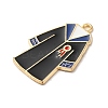 Graduation Season Theme Alloy Enamel Pendants ENAM-R147-09B-G-2