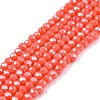 Electroplate Glass Beads Strands EGLA-A044-P1mm-A21-1