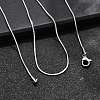 Tarnish Resistant 304 Stainless Steel Snake Chain Necklaces STAS-M174-019P-4