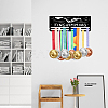 Fashion Iron Medal Hanger Holder Display Wall Rack ODIS-WH0021-306-6