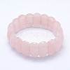 Natural Rose Quartz Beads Stretch Bracelets BJEW-I265-B01-2