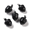 Natural Obsidian Pendants G-M393-01P-07-1