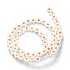 Handmade Millefiori Glass Bead Strands X1-LAMP-J035-8mm-23-3