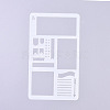 Plastic Reusable Drawing Painting Stencils Templates DIY-G027-F04-2