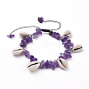 Adjustable Nylon Thread Braided Bead Bracelets BJEW-JB04951-03-1