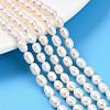 Natural Cultured Freshwater Pearl Beads Strands PEAR-N012-05Y-01-1