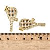 Brass Micro Pave Cubic Zirconia Pendants KK-S526-10G-C-3