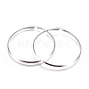 304 Stainless Steel Hoop Earrings EJEW-L226-019A-P-1