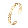 304 Stainless Steel Cuff Bangles for Women BJEW-G749-02G-4