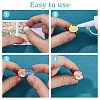 DIY Blank Dome Brass Cufflink Making Kits FIND-DC0006-76-4