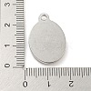 Non-Tarnish 304 Stainless Steel Pendants STAS-C082-03P-3