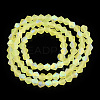 Imitate Austrian Crystal Bicone Frosted Glass Beads Strands EGLA-A039-T3mm-MB21-3