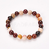 Natural Mookaite Beaded Stretch Bracelets BJEW-Q692-52-8mm-1