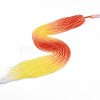 Transparent Gradient Color Glass Beads Strands GLAA-H021-01B-30-1