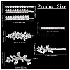 2 Sets 2 Styles Iron Crystal Rhinestone Hair Bobby Pins OHAR-ME0001-05-2