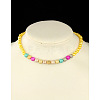 Fashion Imitation Acrylic Pearl Stretchy Necklaces for Kids NJEW-JN00425-05-1