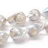 Natural Baroque Pearl Keshi Pearl Beads Strands PEAR-K004-20-5