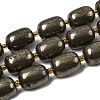 Natural Pyrite Beads Strands G-Z131-D01-01-2