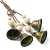 Iron Witch Bells for Door Knob Protection HJEW-JM02193-4