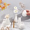 6Pcs 6 Style Mini Ceramic Floral Vases for Home Decor BOTT-NB0001-05-3