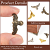 48Pcs 3 Colors Zinc Alloy Corner Protectors FIND-CY0001-81-6