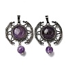 Natural Amethyst Pendants GG-CBA7610-03AS-09-1