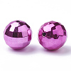 Color Plated Acrylic Beads PACR-R241-02-2