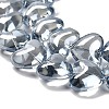 Electroplate Glass Beads Strands X-EGLA-B008-01A-PL01-2