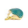 Rack Plating Brass Enamel Pendants KK-P269-09G-01-2