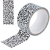 15M Black & White Self Adhesive BOPP Plastic Tape Roll AJEW-WH0471-30A-1