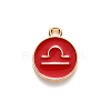 Alloy Enamel Pendants ENAM-S124-01B-07K-2