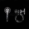 Plastic Clip-on Earring Findings KY-F007-03-3