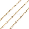 Ion Plating(IP) 304 Stainless Steel Rectangle Link Chains CHS-G025-11G-1