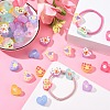 Transparent Printed Acrylic Beads MACR-S373-124-H-6