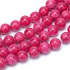 Natural Dyed Persian Jade Gemstone Bead Strands G-R271-6mm-XP08-1