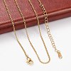 304 Stainless Steel Necklaces X-NJEW-E080-11G-3