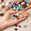 BEADTHOVEN 100Pcs 5 Colors Plating Retro Acrylic Beads PACR-BT0001-01-6