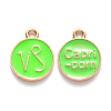 Alloy Enamel Pendants X-ENAM-S124-01A-06E-1