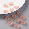 Transparent Frosted Acrylic Bead Caps MACR-S371-04A-763-6
