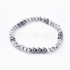 Electroplate Glass Beads Stretch Bracelets Sets BJEW-JB04652-01-7