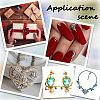 15 Styles Transparent Acrylic Rhinestone Cabochons MACR-SC0001-39-5