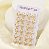 PVD Vacuum Plating 304 Stainless Steel Huggie Hoop Earrings for Women EJEW-F280-07K-G-1