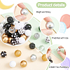 1 Set Mixed Style Acrylic Round Beads Sets SACR-PH0001-52D-4