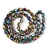 Electroplate Glass Beads Strands EGLA-T021-09M-2