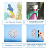 Waterproof PVC Colored Laser Stained Window Film Adhesive Stickers DIY-WH0256-072-3