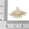 Brass Micro Pave Clear Cubic Zirconia Pendants KK-G491-18G-3